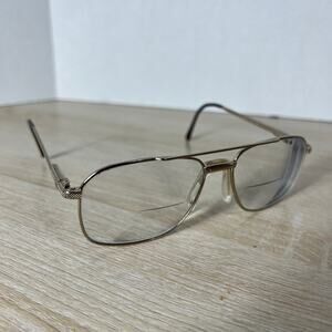 Stetson 178 Zyloware 057 Eyeglasses Gold Frames Only 57-16 Excellent Cond